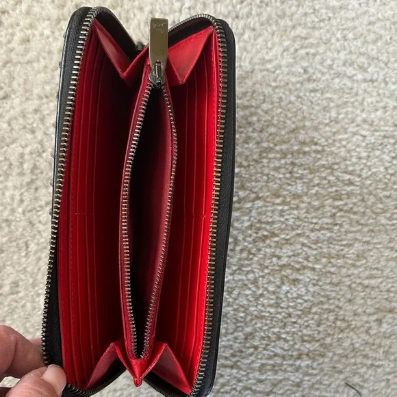 Christian Louboutin Studded Black Wallet - Picture 12 of 14